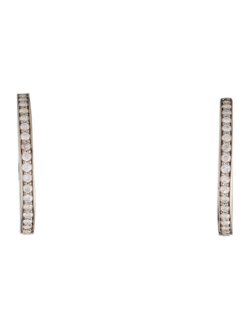 Sheryl Lowe Diamond Crescent Huggie Earrings
