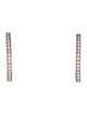 Sheryl Lowe Diamond Crescent Huggie Earrings