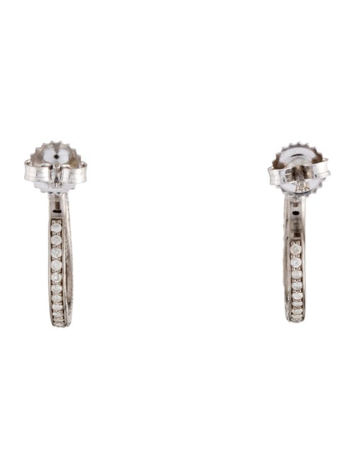 Sheryl Lowe Diamond Crescent Huggie Earrings
