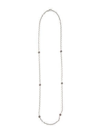 Sheryl Lowe 1.58ctw Diamond Station Necklace