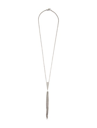 Sheryl Lowe 1.58ctw Diamond Heart Lariat Necklace