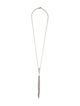 Sheryl Lowe 1.58ctw Diamond Heart Lariat Necklace