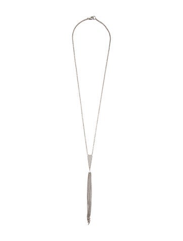 Sheryl Lowe Lavalier 1.58ctw Diamond Heart Lariat Necklace