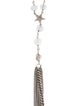 Sheryl Lowe Quartz, Tourmalinated Quartz, & Diamond Lavalier Fringe Necklace