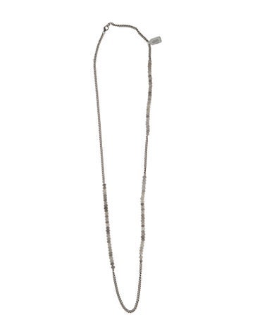 Sheryl Lowe Bead Strand Moonstone & Diamond Beaded Necklace