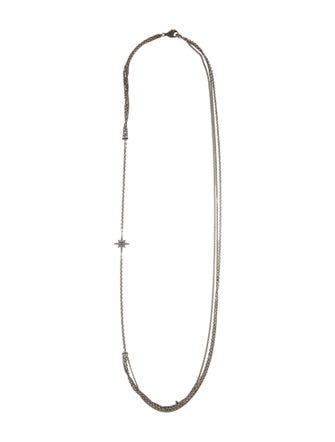 Sheryl Lowe Topaz & Diamond Star Multi-Strand Necklace