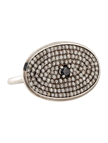 Sheryl Lowe Cocktail Ring 1.37ctw Diamond 7.25