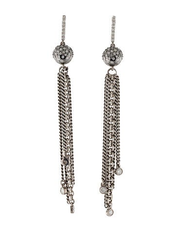 Sheryl Lowe Drop 1.43ctw Diamond Earrings