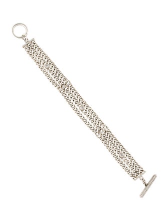 Sheryl Lowe 1.66ctw Diamond Curb Chain Bracelet
