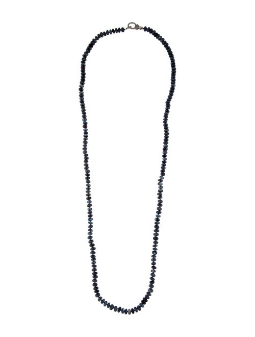 Sheryl Lowe Diamond & Opal Smooth Knotted Bead Necklace