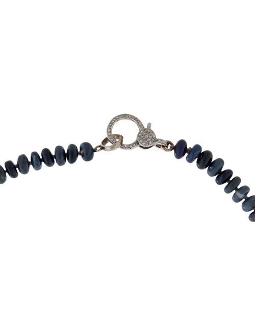 Sheryl Lowe Diamond & Opal Smooth Knotted Bead Necklace