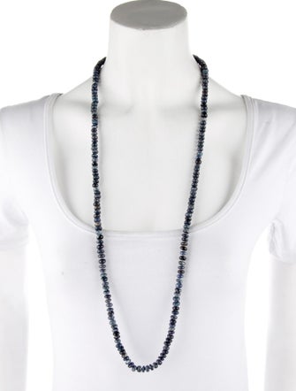 Sheryl Lowe Diamond & Opal Smooth Knotted Bead Necklace