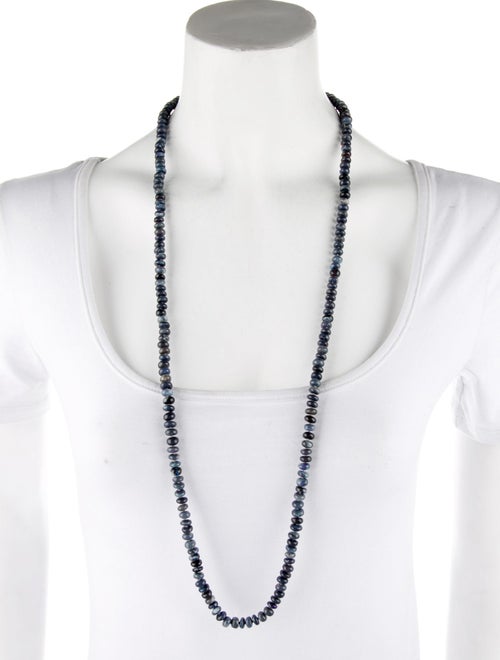 Sheryl Lowe Diamond & Opal Smooth Knotted Bead Necklace