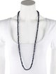 Sheryl Lowe Diamond & Opal Smooth Knotted Bead Necklace