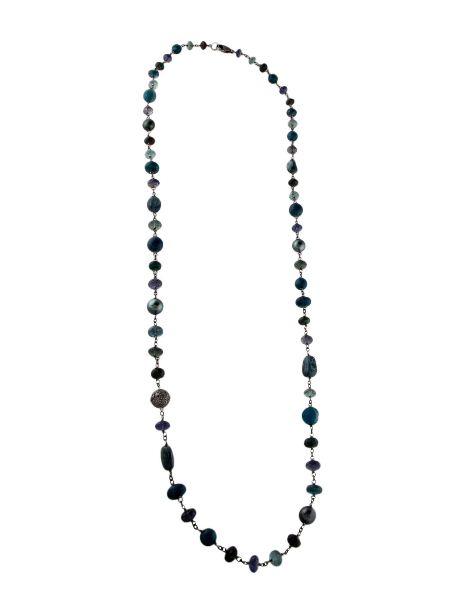Sheryl Lowe Apatite Mix Wire Wrap Necklace