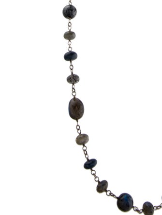 Sheryl Lowe Diamond ,Tourmalated Quartz, Opal & Labradorite Beaded Necklace