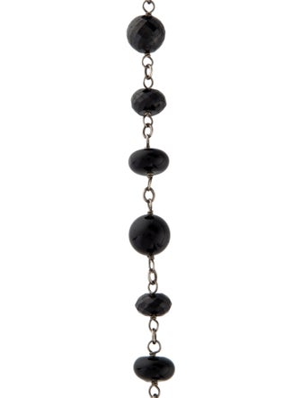 Sheryl Lowe Diamond, Onyx & Spinel Multi Wire Bead Necklace