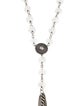 Sheryl Lowe Moonstone Labradorite & Diamond Lavalier Necklace