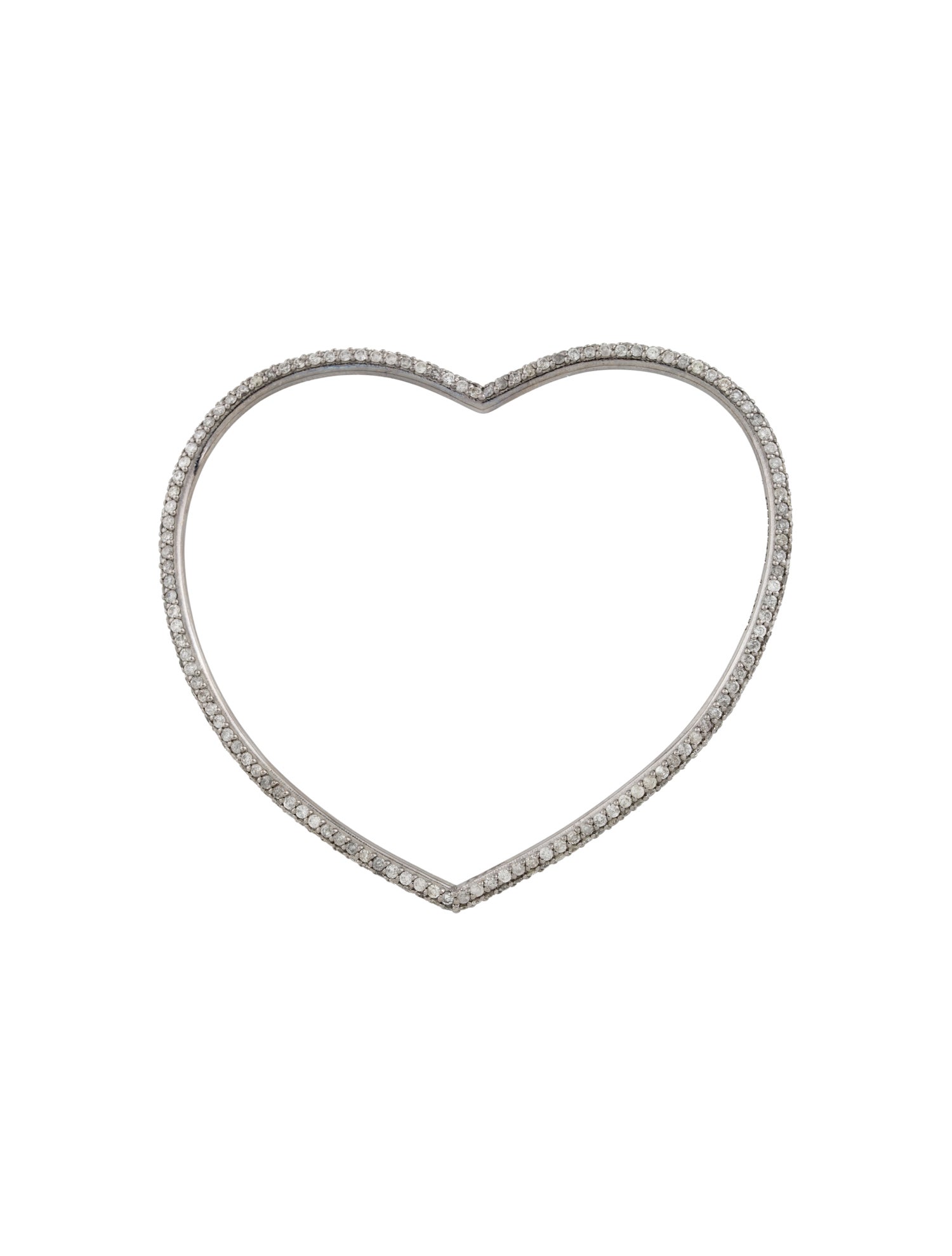 Sheryl Lowe 5.34ctw Diamond Heart Pendant