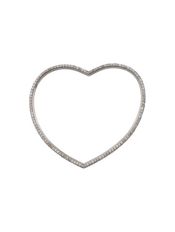 Sheryl Lowe Pendant Necklace 5.34ctw Diamond Heart