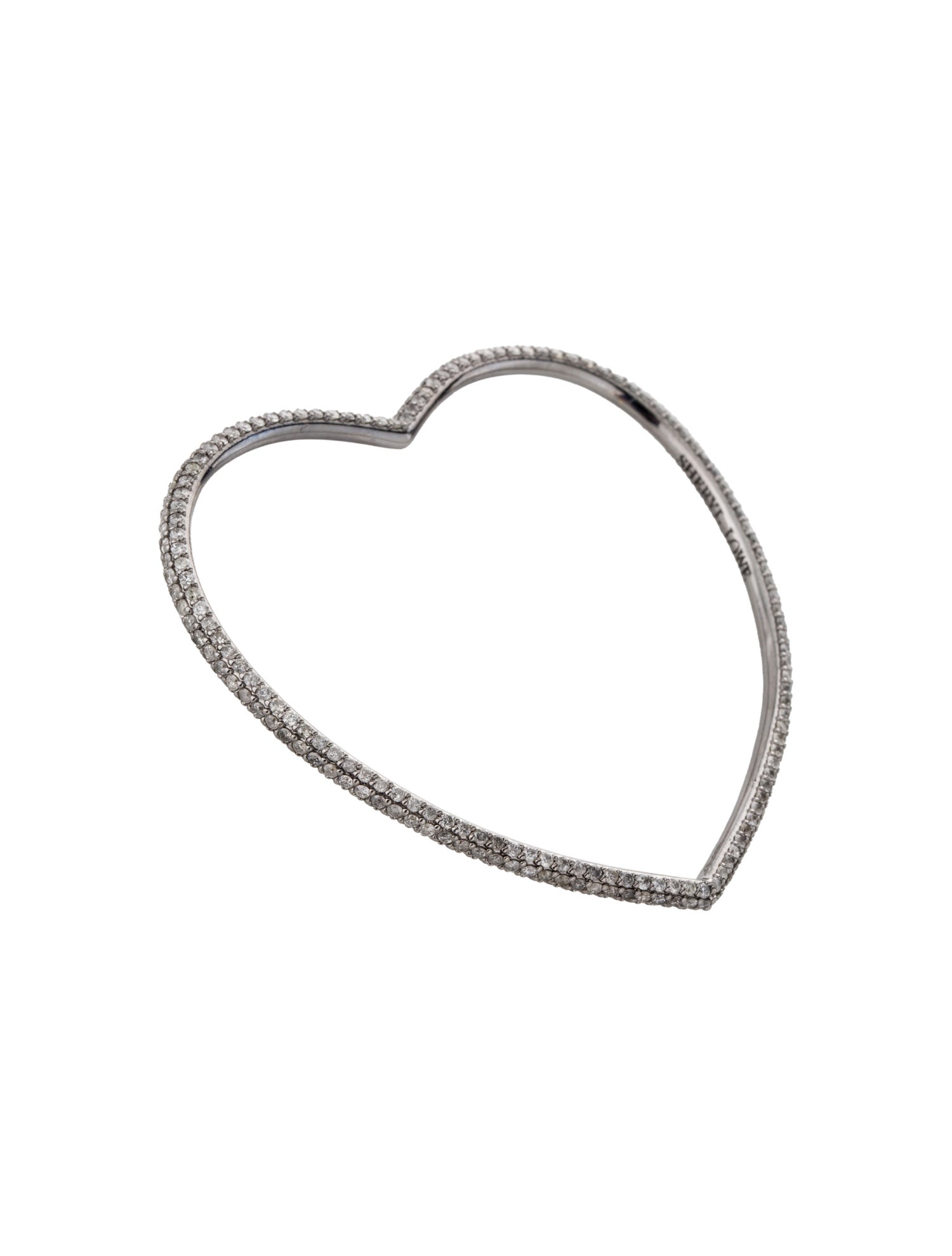 Sheryl Lowe 5.34ctw Diamond Heart Pendant