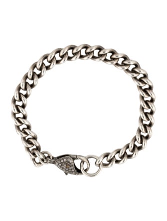 Sheryl Lowe Diamond Curb Chain Link Bracelet