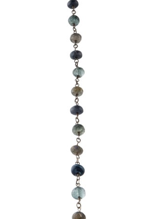 Sheryl Lowe Multistone & Diamond Bead Strand Necklace