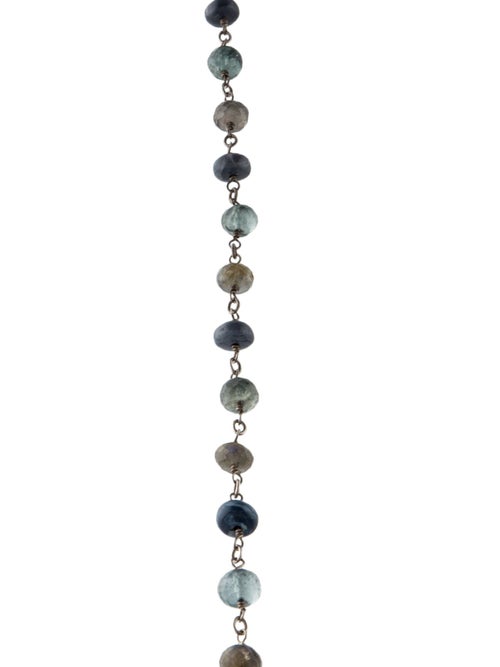 Sheryl Lowe Multistone & Diamond Bead Strand Necklace
