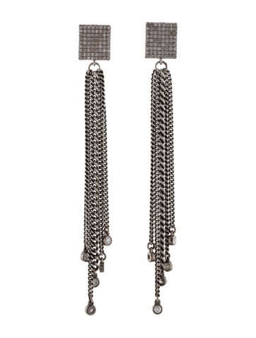 Sheryl Lowe Tassel 2.35ctw Diamond Drop Earrings