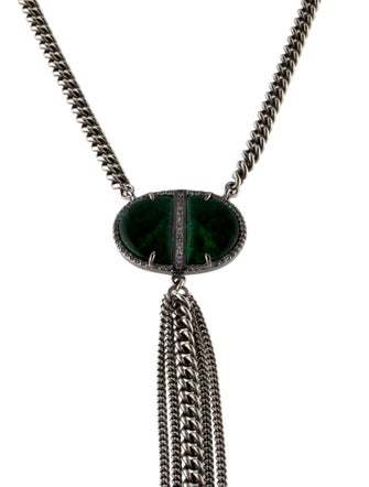 Sheryl Lowe Maw Sit Sit & Diamond Lavalier Necklace