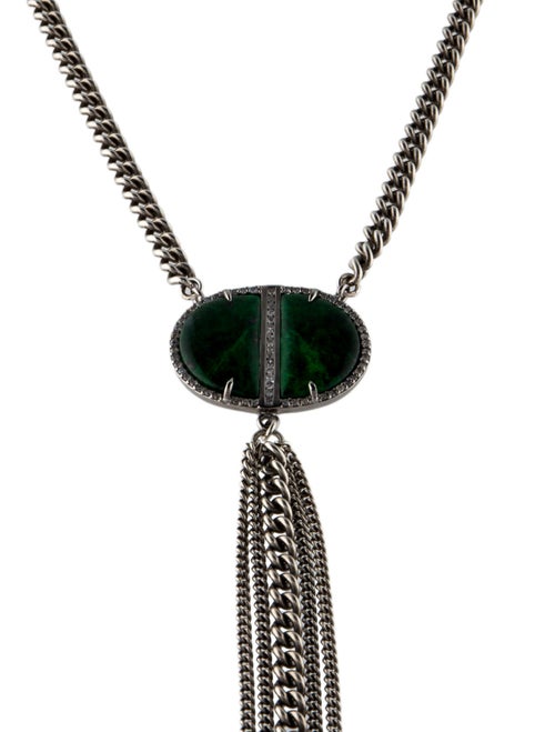 Sheryl Lowe Maw Sit Sit & Diamond Lavalier Necklace