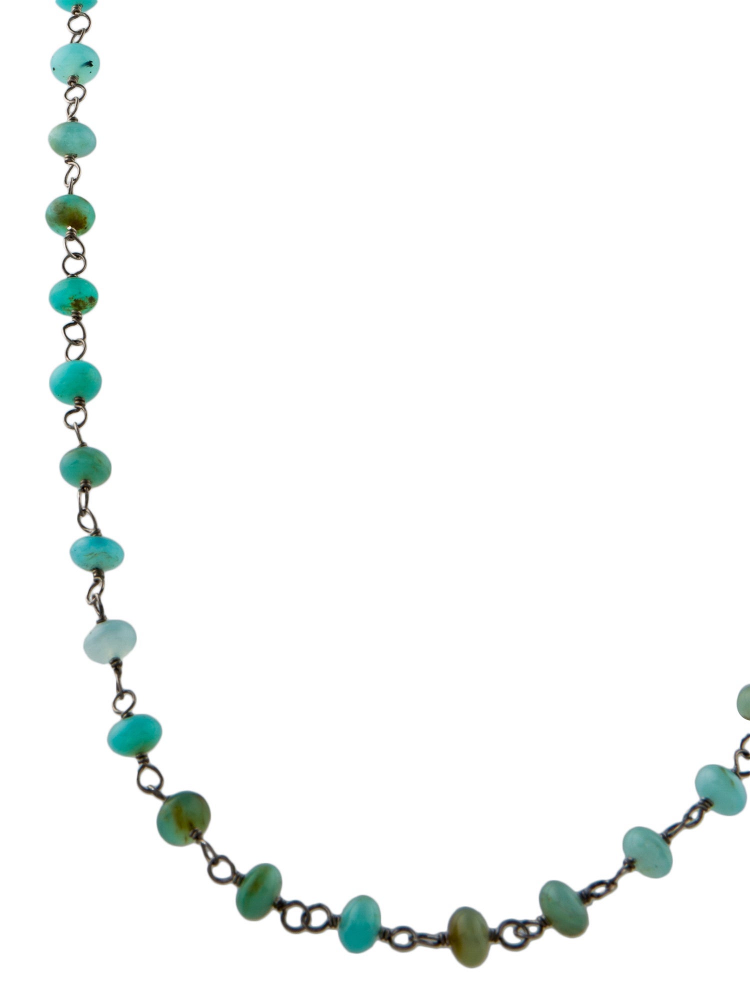 Sheryl Lowe Opal & Diamond Bead Strand Necklace