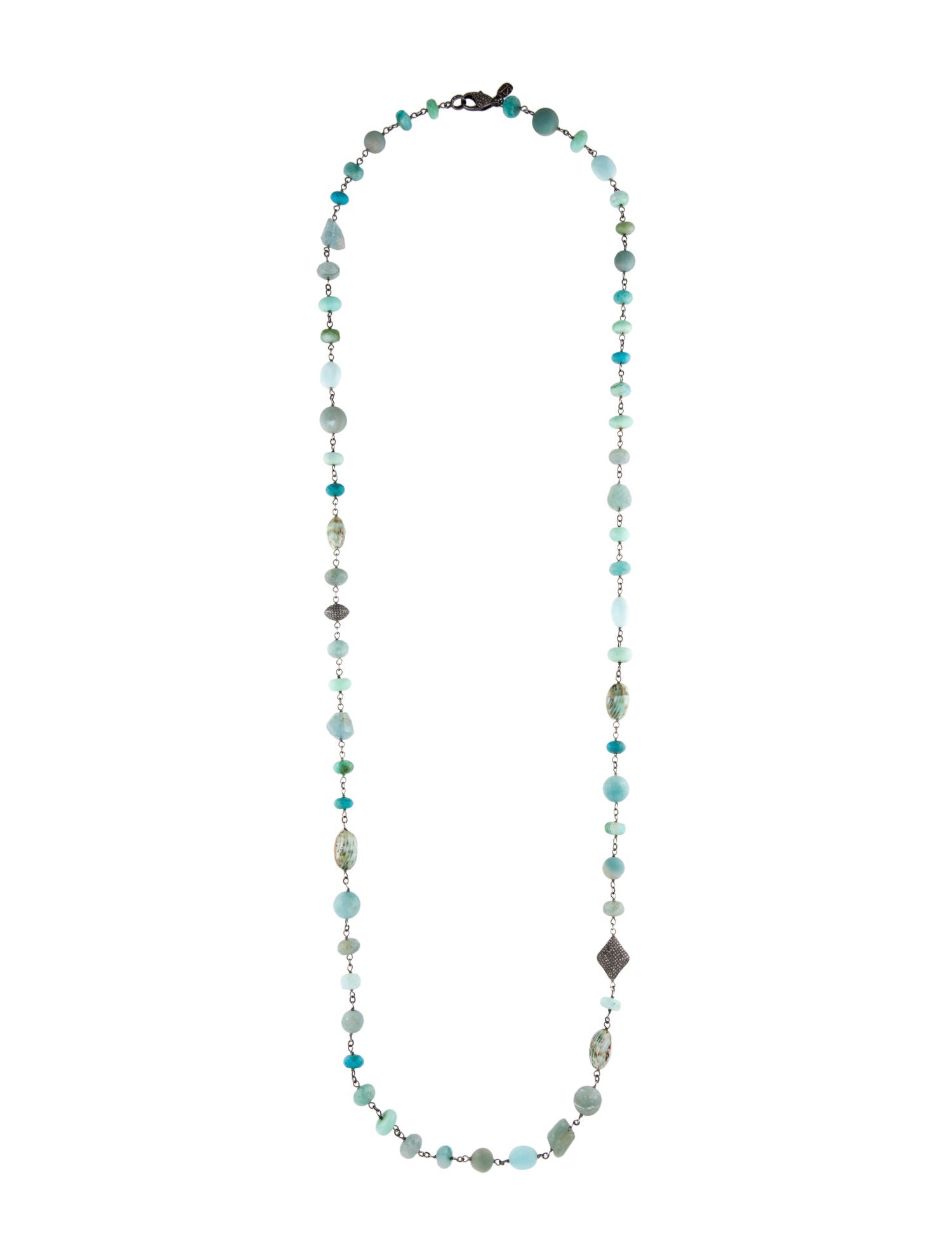 Sheryl Lowe Diamond & Multistone Bead Necklace