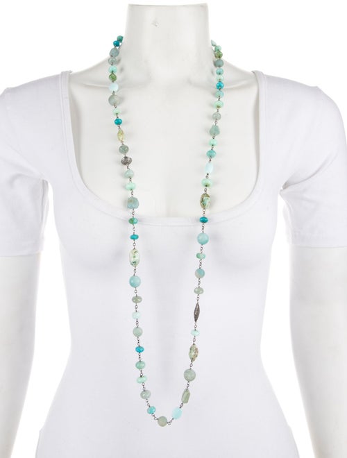 Sheryl Lowe Diamond & Multistone Bead Necklace