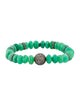 Sheryl Lowe Chrysoprase & Diamond Bead Bracelet