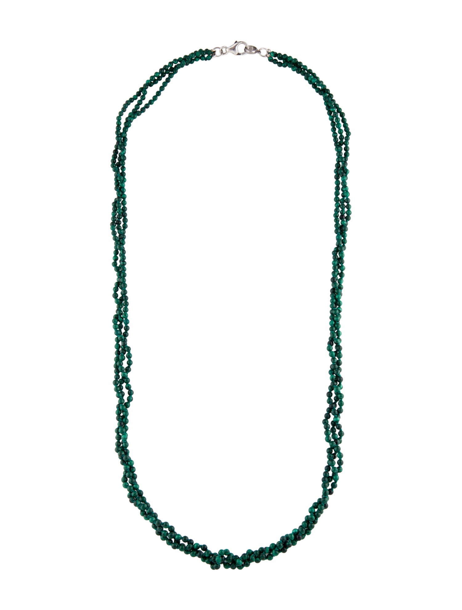 Sheryl Lowe Malachite Bead Strand Necklace