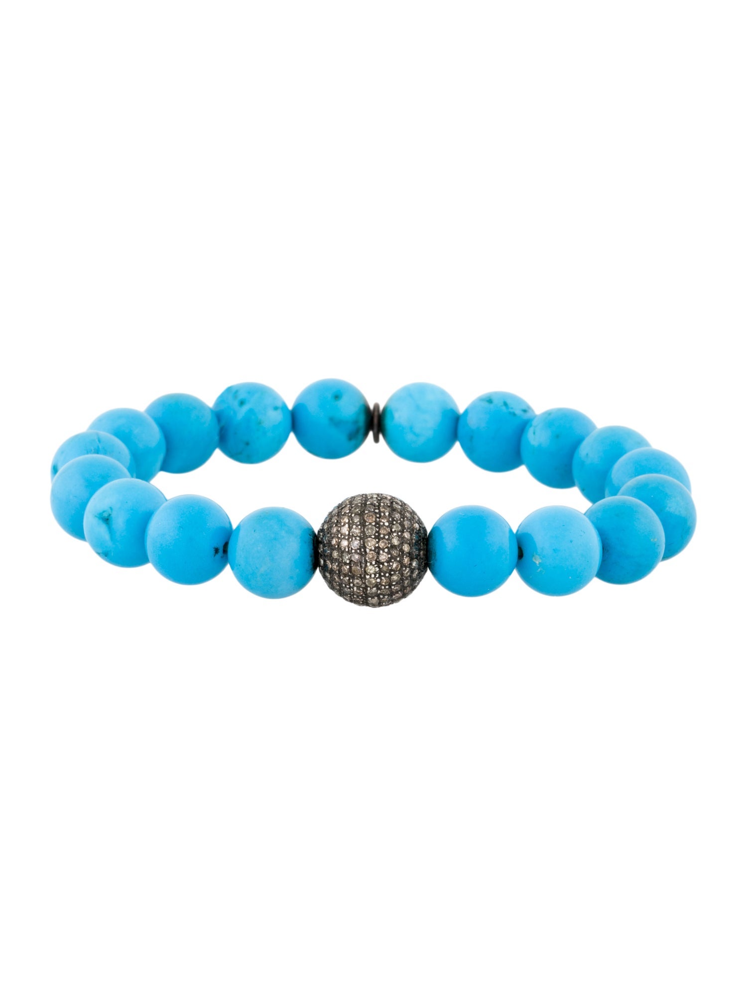 Sheryl Lowe Dyed Magnesite & Diamond Bead Bracelet