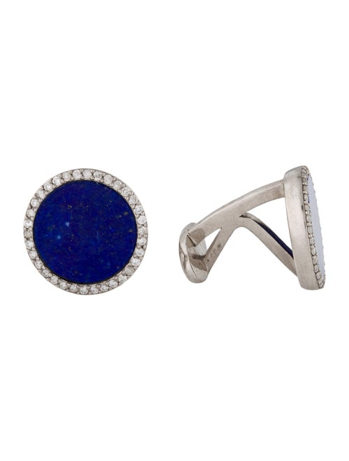 Sheryl Lowe Diamond & Lapis Lazuli Cufflinks