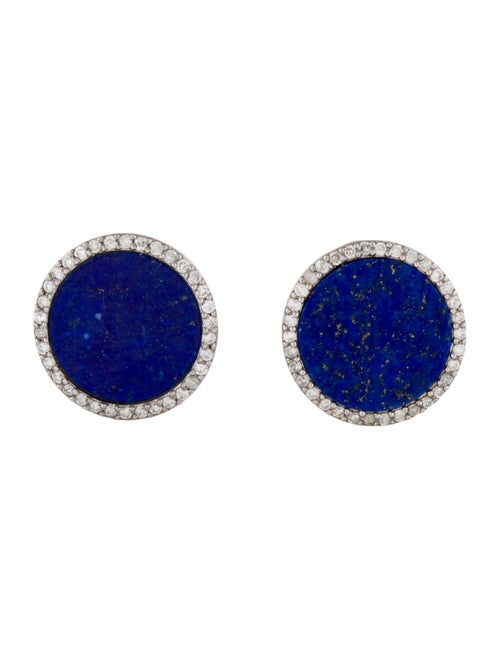 Sheryl Lowe Diamond & Lapis Lazuli Cufflinks