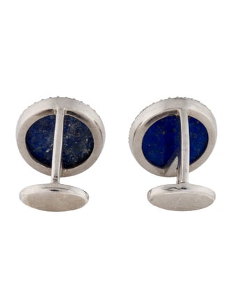 Sheryl Lowe Diamond & Lapis Lazuli Cufflinks