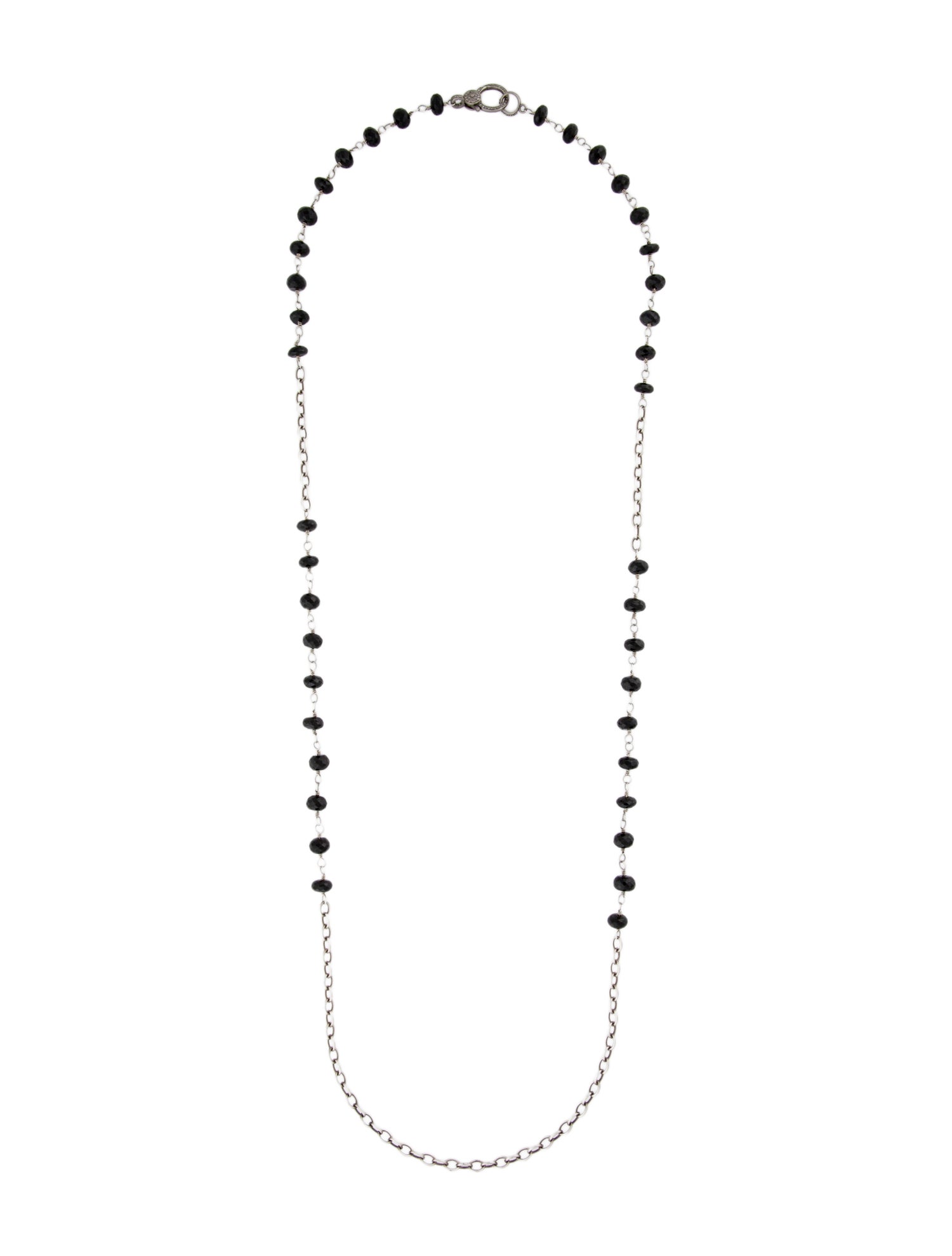 Sheryl Lowe Spinel & Diamond Bead Necklace
