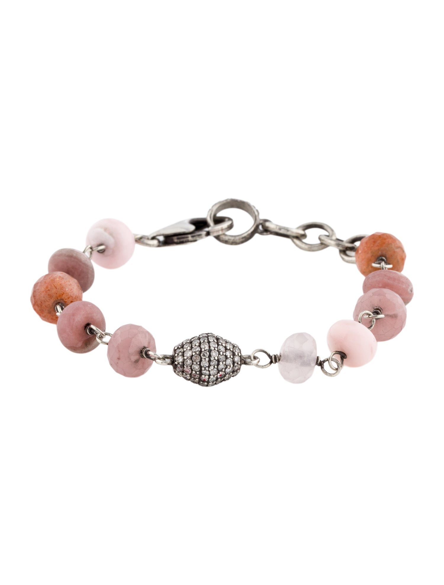 Sheryl Lowe Multistone & Diamond Bead Bracelet