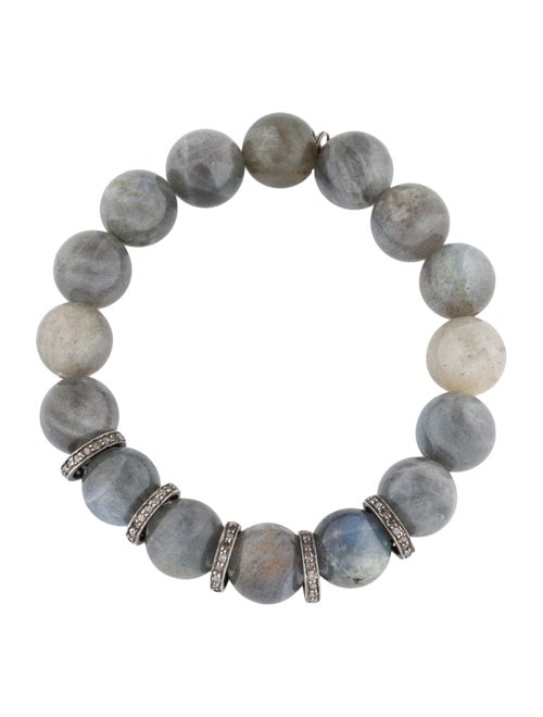 Sheryl Lowe Diamond & Labradorite Bead Bracelet
