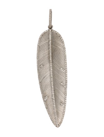 Sheryl Lowe Diamond Feather Pendant