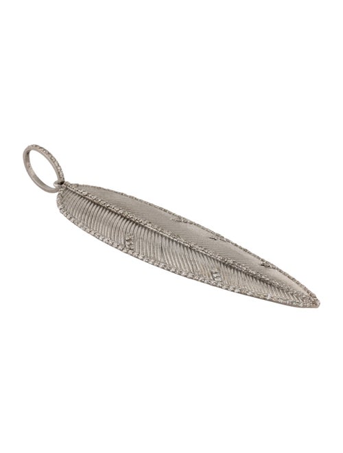 Sheryl Lowe Diamond Feather Pendant