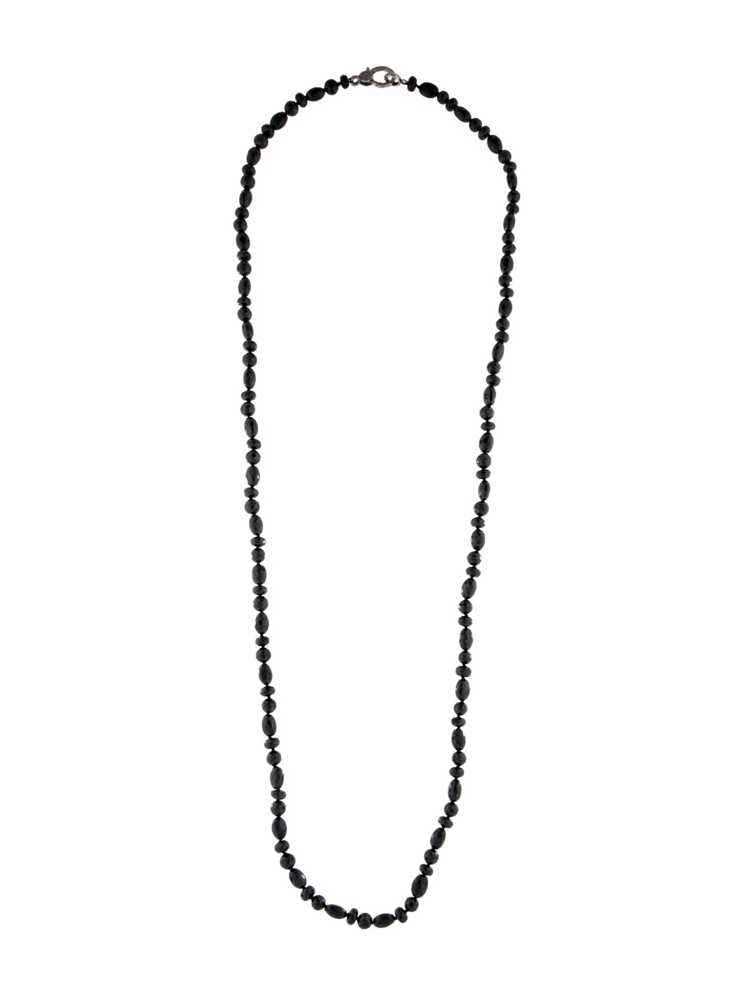 Sheryl Lowe Diamond & Spinel Long Bead Strand Necklace