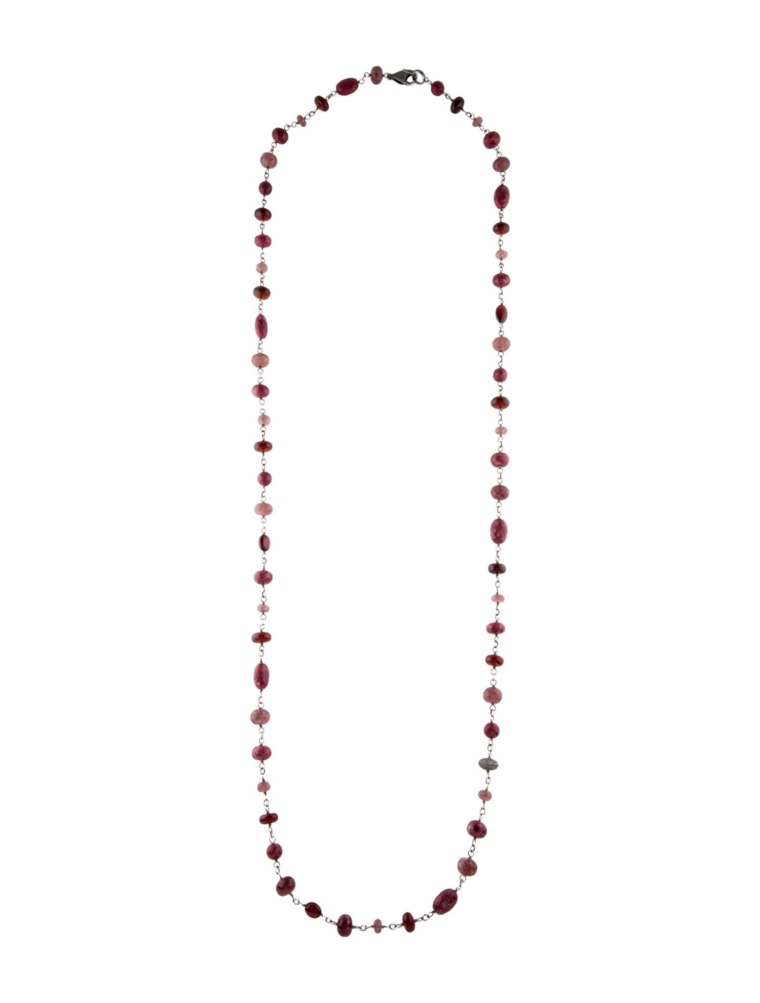 Sheryl Lowe Diamond & Multistone Bead Strand Necklace