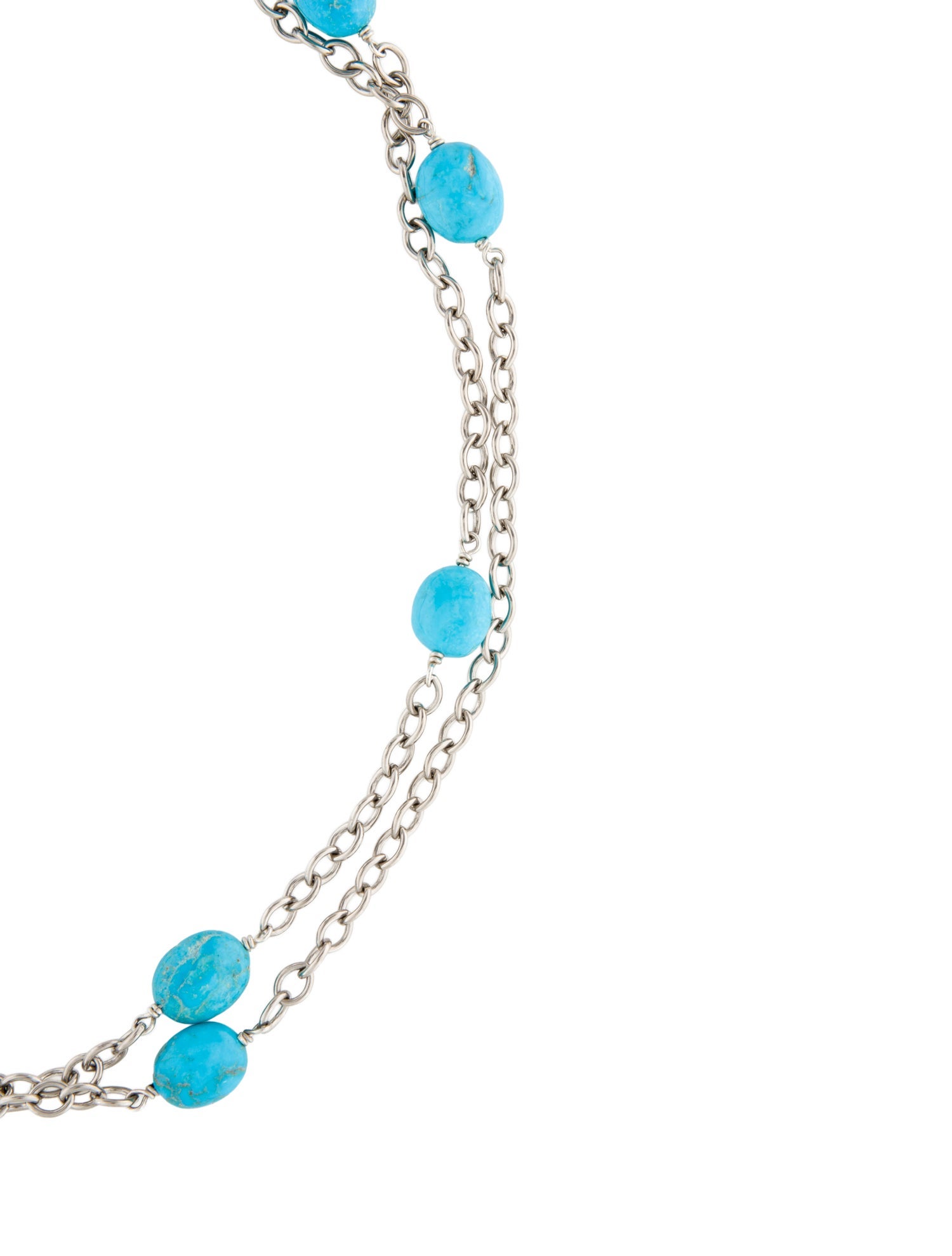 Sheryl Lowe Turquoise Station Link Necklace