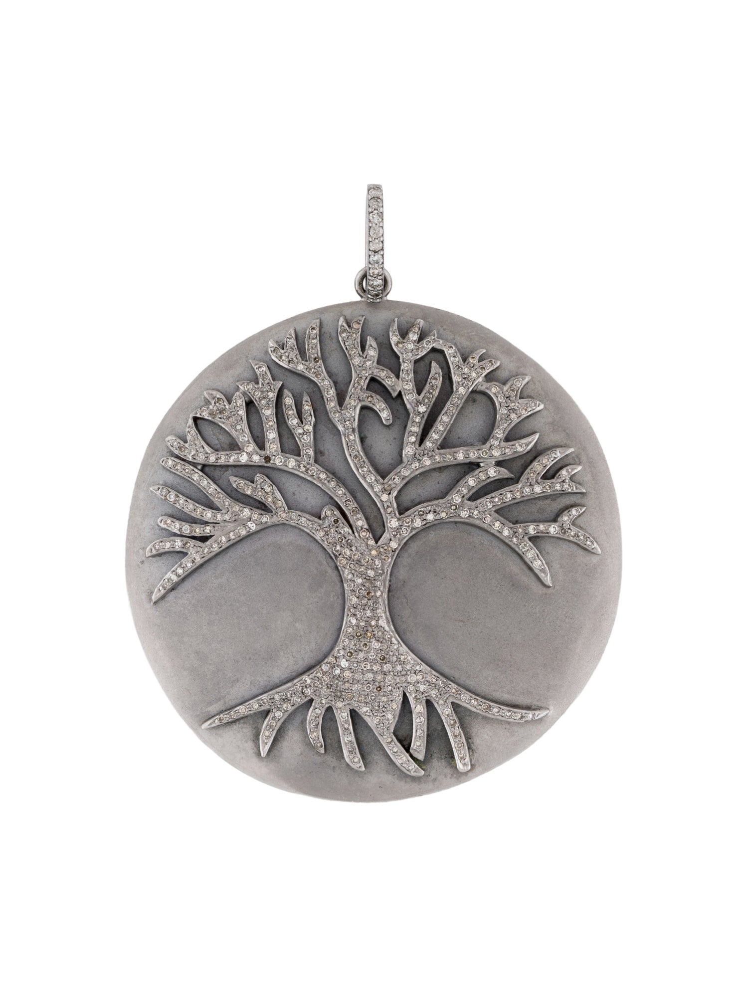 Sheryl Lowe Diamond Tree of Life Medallion Pendant
