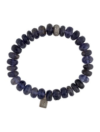 Sheryl Lowe Iolite & Diamond Bead Bracelet